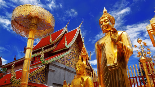 4 Wat Phra That Doi Suthep is a major tourist destination of Chiang Mai, Thailand.; Shutterstock ID 120221269